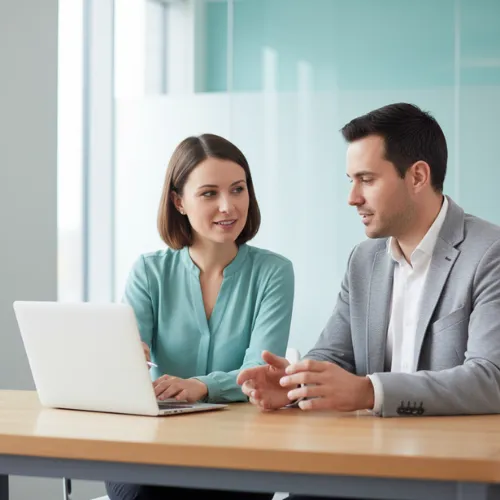 Equipo profesional trabajando con la plataforma Fidelogist de fidelización de clientes y empleados